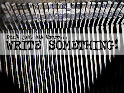 typewriter-write something